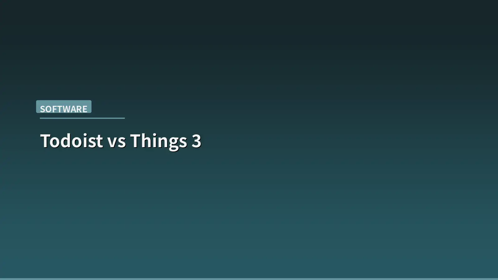 Todoist vs Things 3: Which Task Manager Actually Sticks?