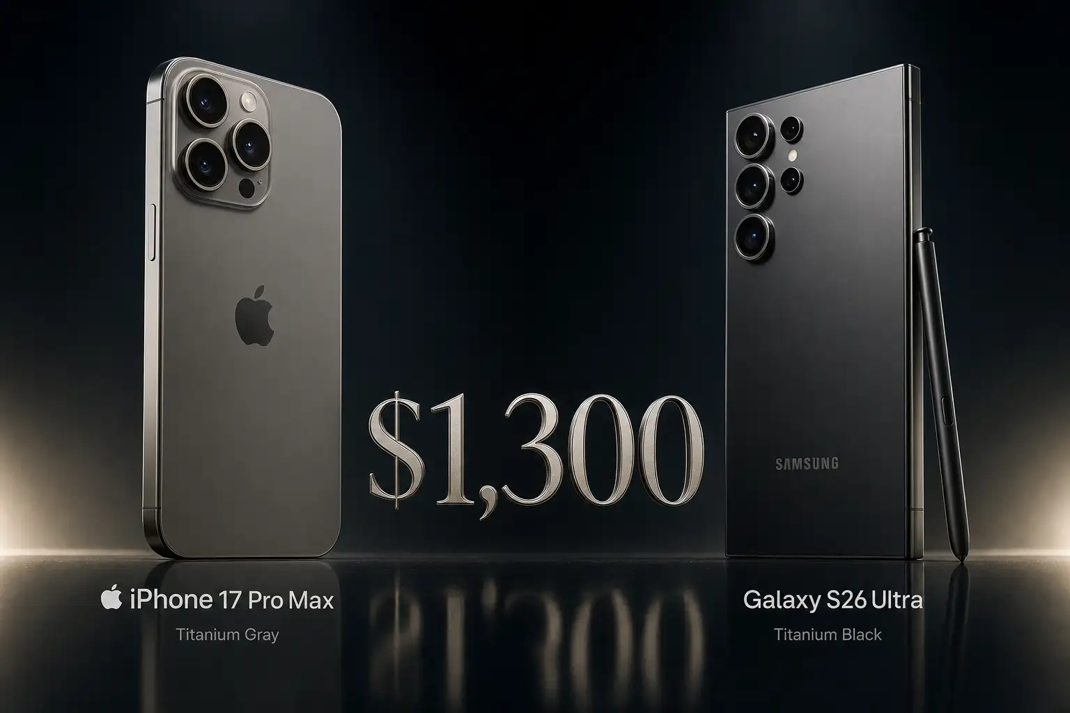 Apple iPhone 17 Pro Max vs Samsung Galaxy S26 Ultra - Smartphones comparison