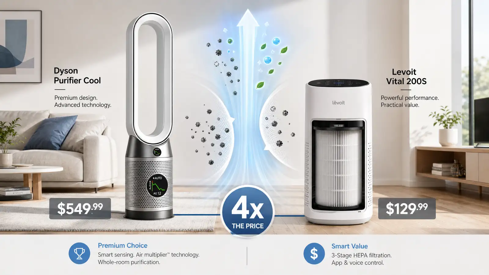Dyson Purifier Cool vs Levoit Vital 200S - Home Appliances comparison
