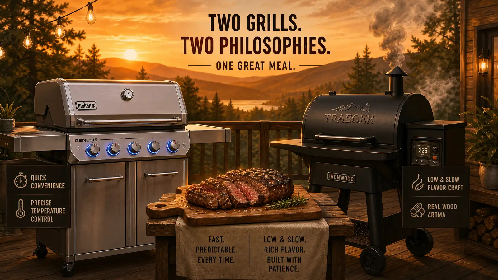 Weber Genesis E-435 vs Traeger Ironwood 885 - Home Appliances comparison