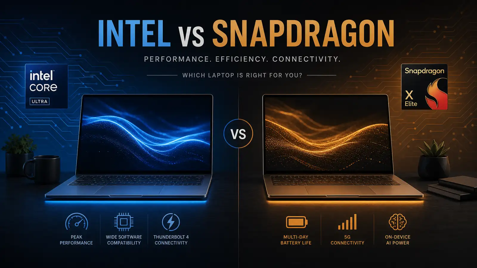 Snapdragon X2 Elite vs Intel Core Ultra (2026): Battery Life Champion or Raw Performance King?
