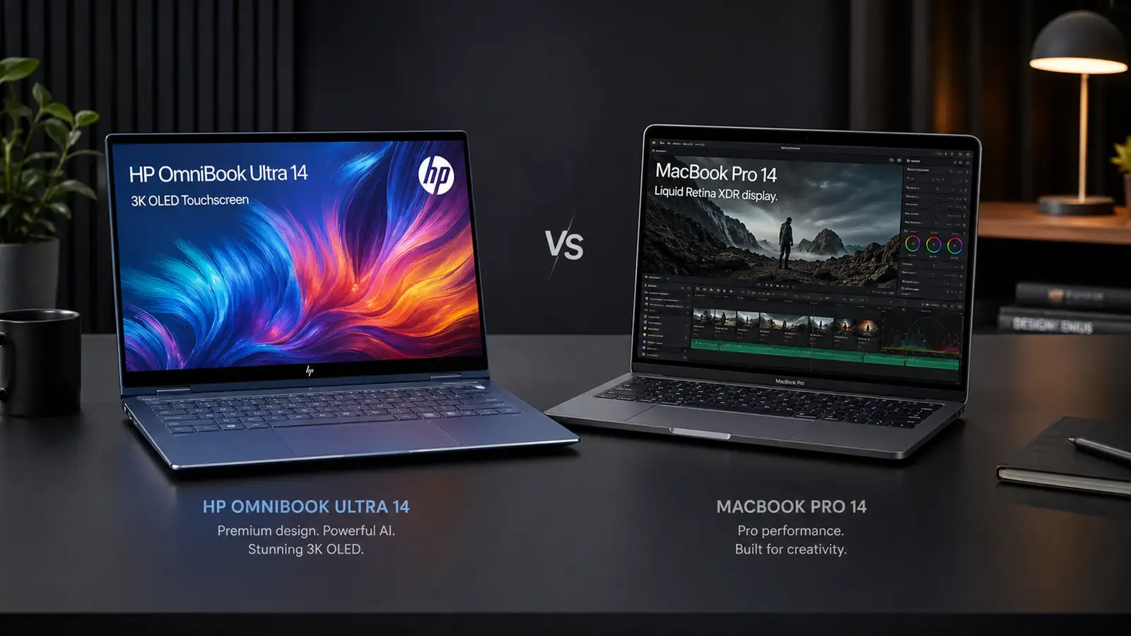HP OmniBook Ultra 14 (Snapdragon X2 Elite) vs Apple MacBook Pro 14-inch (M5, 2025) - Laptops comparison