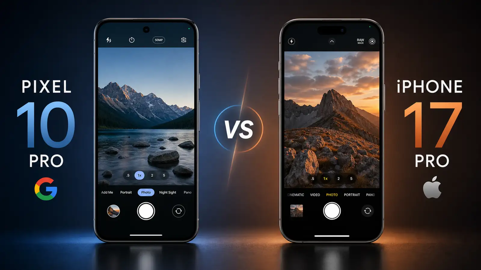 Google Pixel 10 Pro vs iPhone 17 Pro - Smartphones comparison